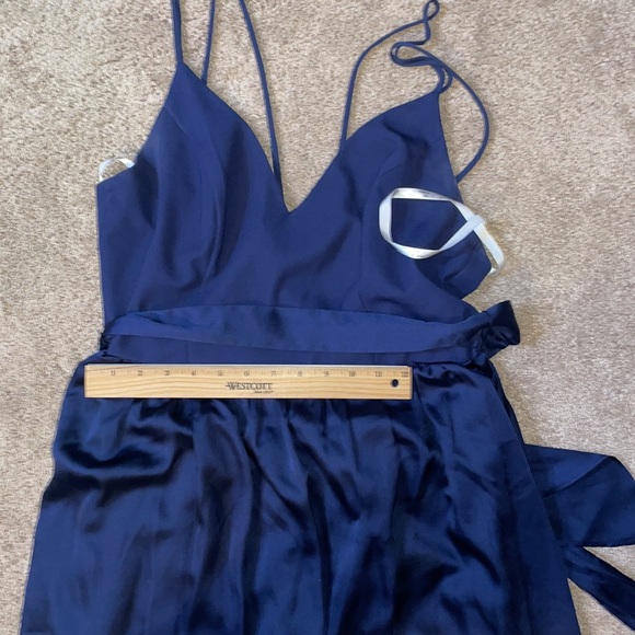 Navy David’s Bridal Bridesmaid Gown - Picture 7 of 9